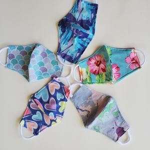 Bundle of 5 Little Girls Face Masks